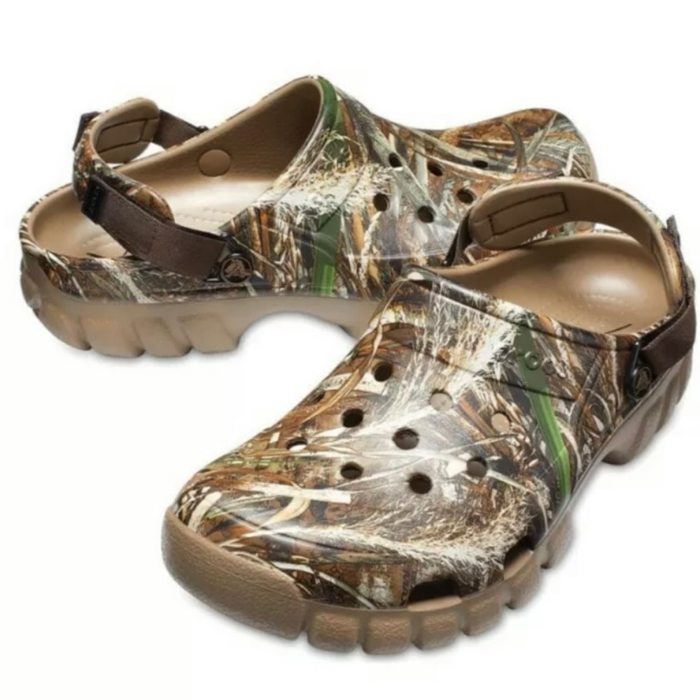 NWT Crocs Offroad Sport Realtree Max-5 II Clog Chocolate/Khaki